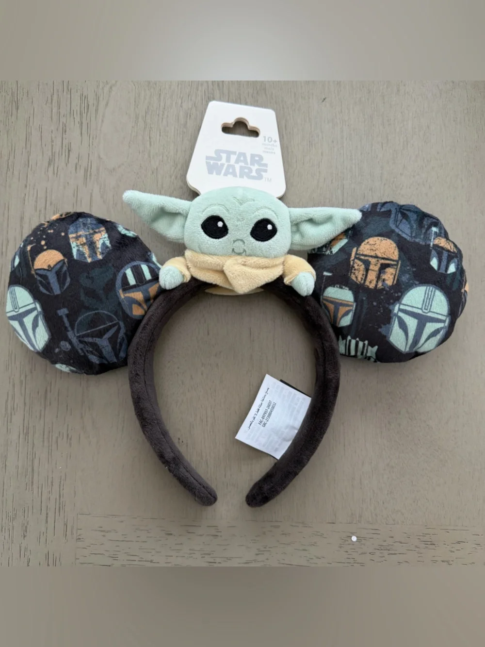 Disney Paris Star Wars The Mandalorian 'Grogu' Plush Ear Headband